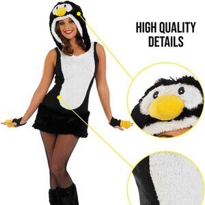 Fun Shack Female Penguin Costume, Black